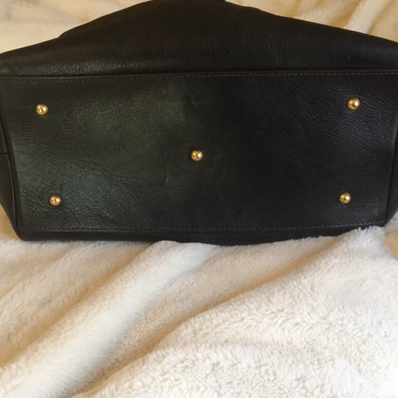 Black leather tote large - Picture 4 of 15